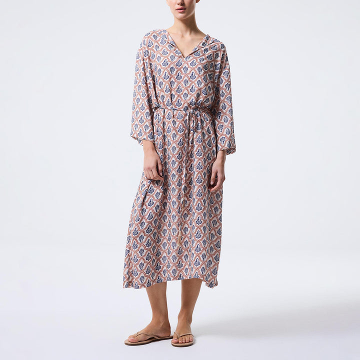 Geometric Leaf Long Tunic