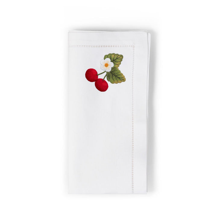 Seferî Embroidered Napkin - Berries - Set of 4