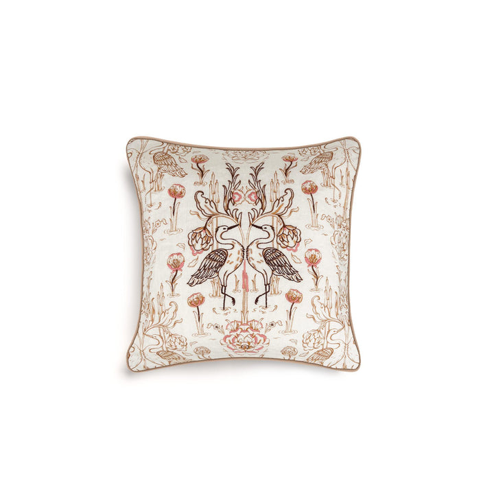 Everbound Decorative Cushion with Embroidery - White - 20''x20''