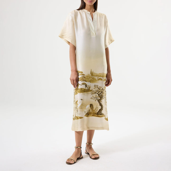 Mirage Long Kaftan - Green