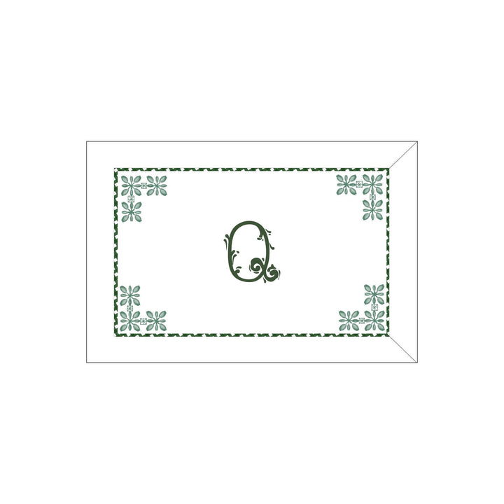 Seferî Flower Garden Boudoir Sham - Green