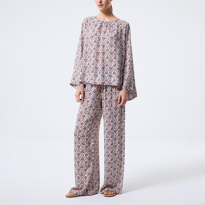Geometric Leaf Pants