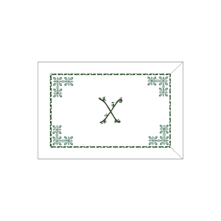 Seferî Flower Garden Boudoir Sham - Green