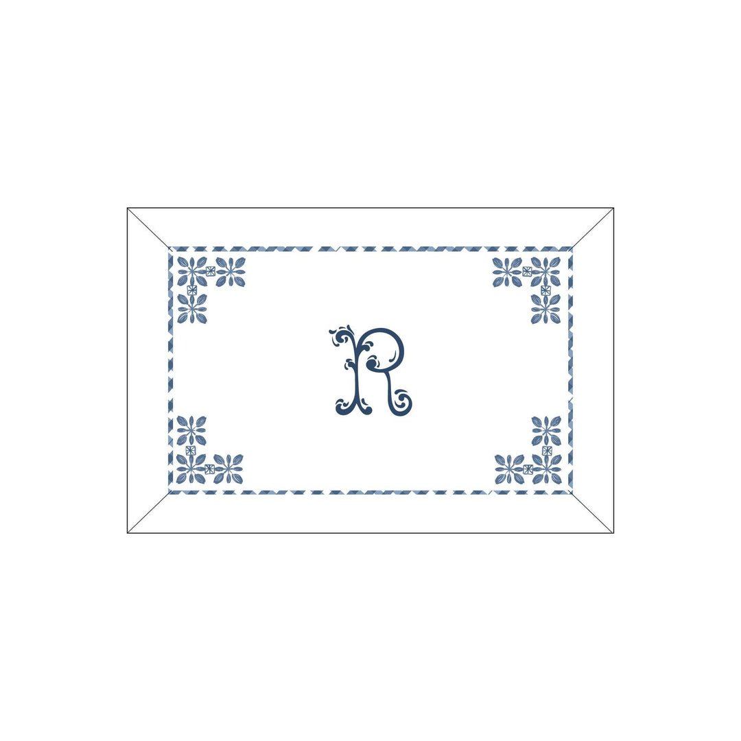 Seferî Flower Garden Boudoir Sham - Blue