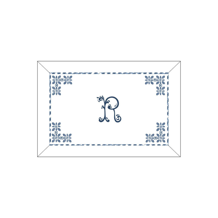 Seferî Flower Garden Boudoir Sham - Blue