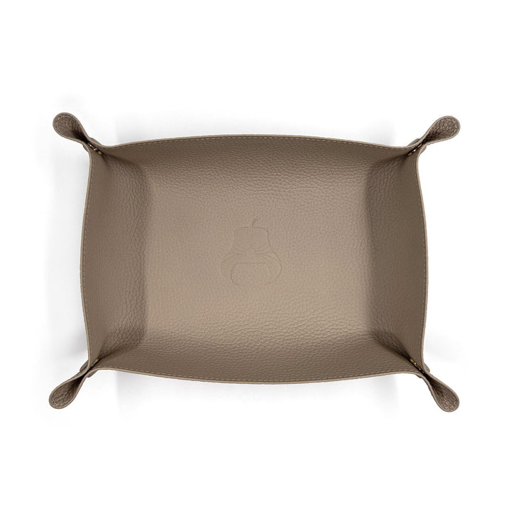 Leather Wallet Tray - Taupe