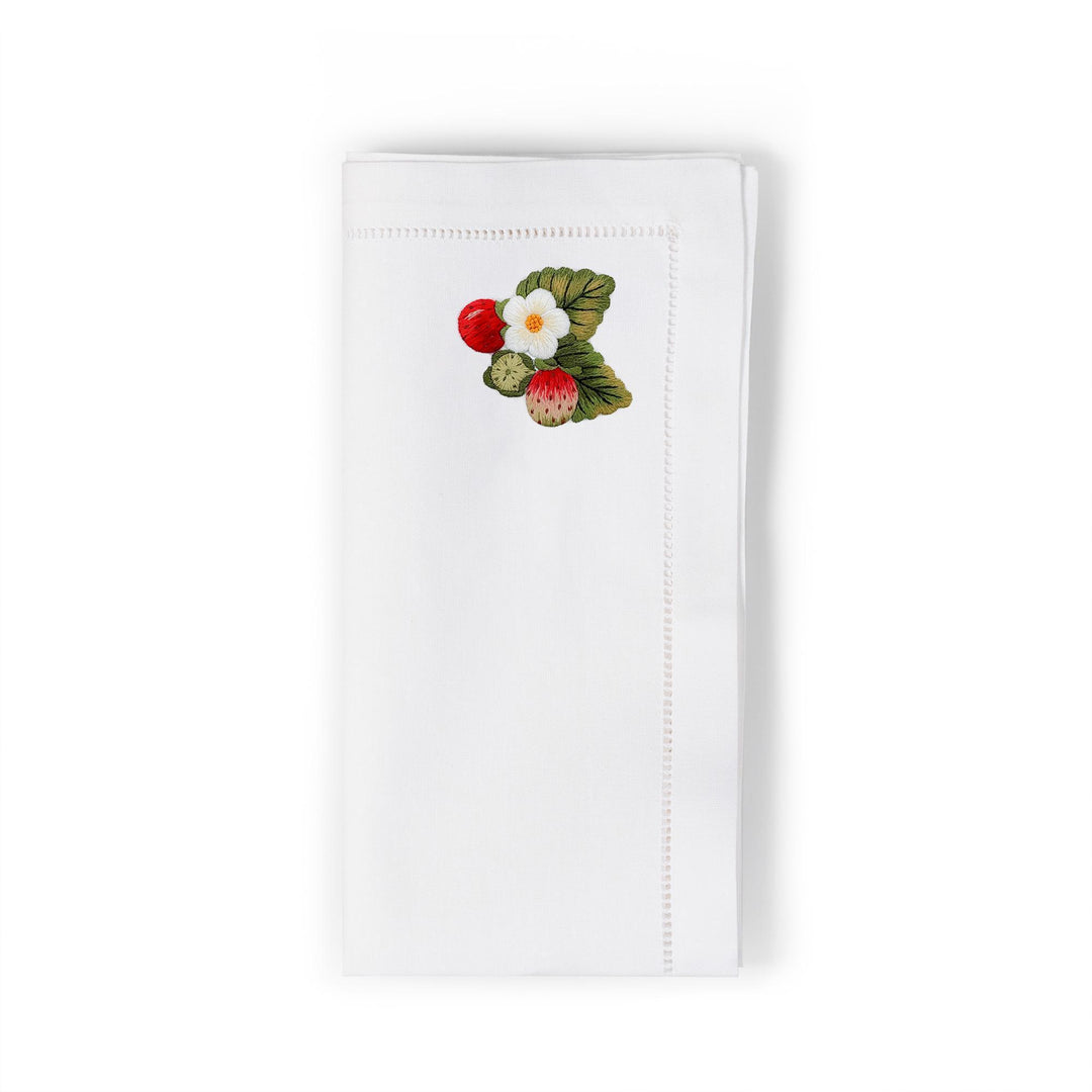 Seferî Embroidered Napkin - Berries - Set of 4