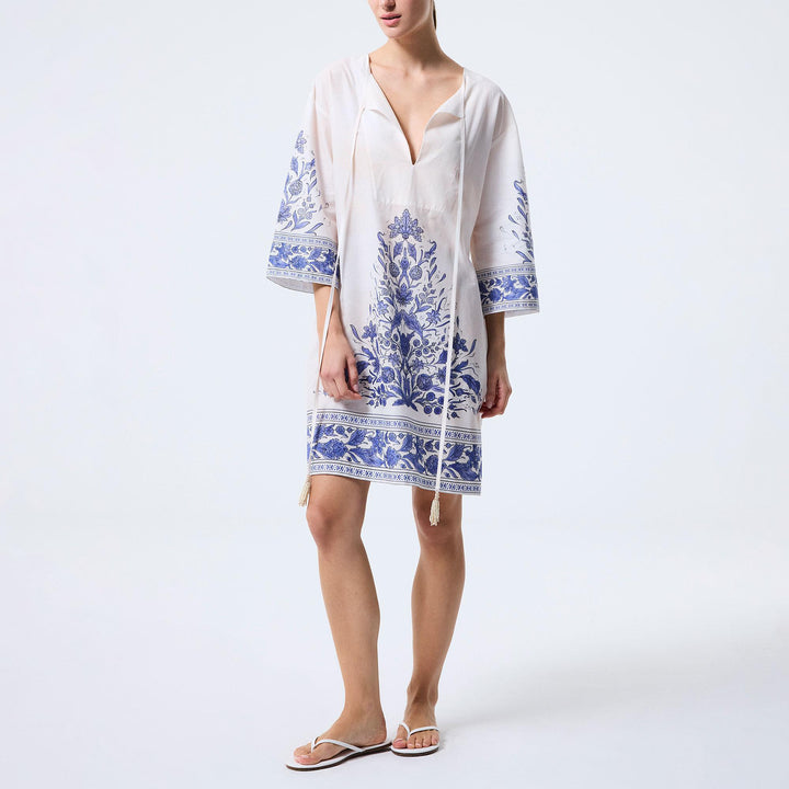 Nergis Short Tunic - Dark Blue