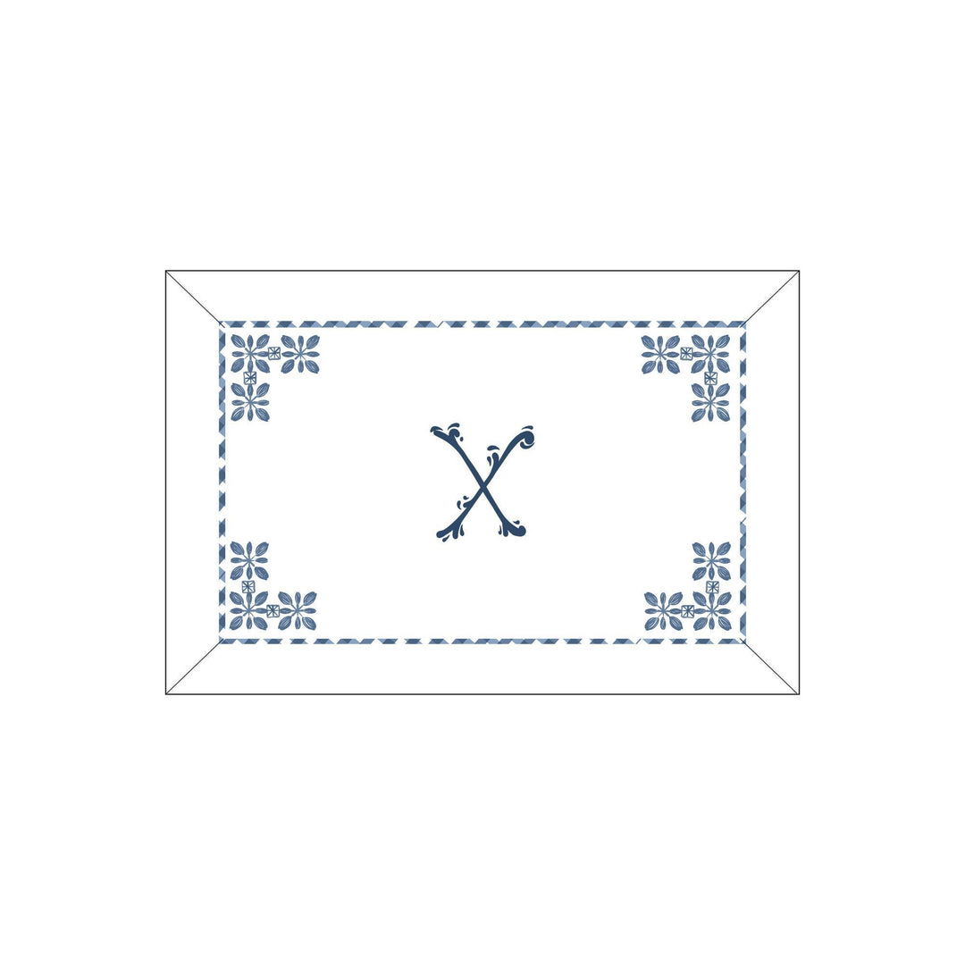 Seferî Flower Garden Boudoir Sham - Blue