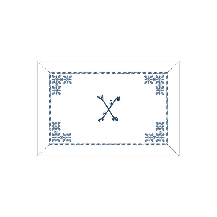 Seferî Flower Garden Boudoir Sham - Blue