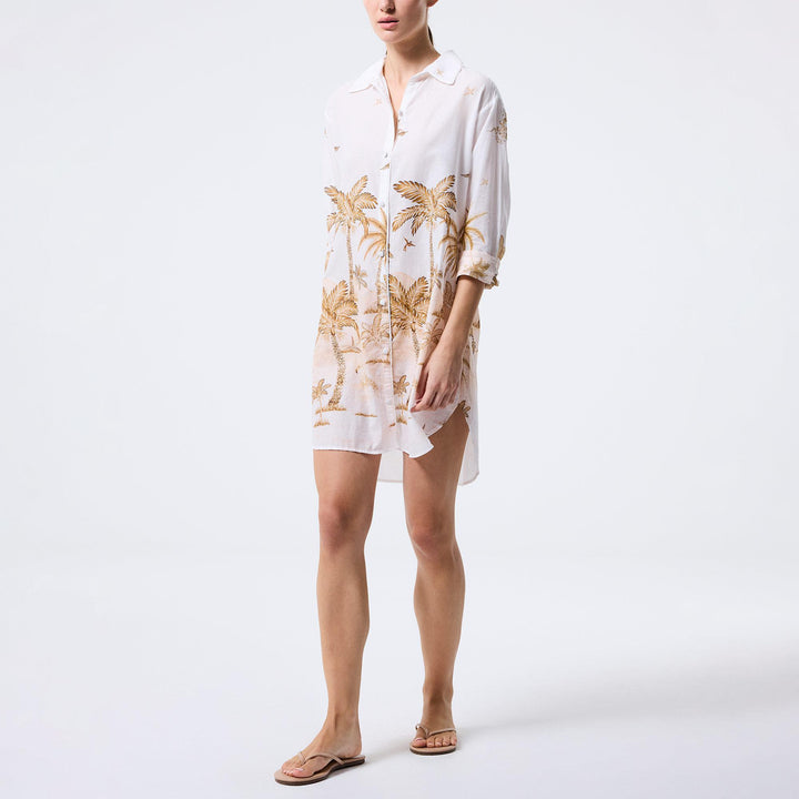 Anka Island Shirt Dress - Mustard