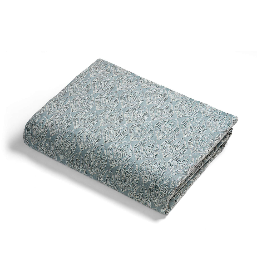 Lumina Jacquard Bed Cover - Celadon