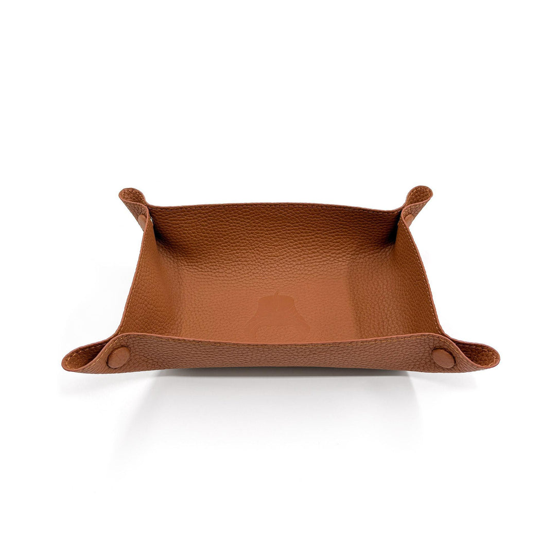 Leather Wallet Tray - Brown