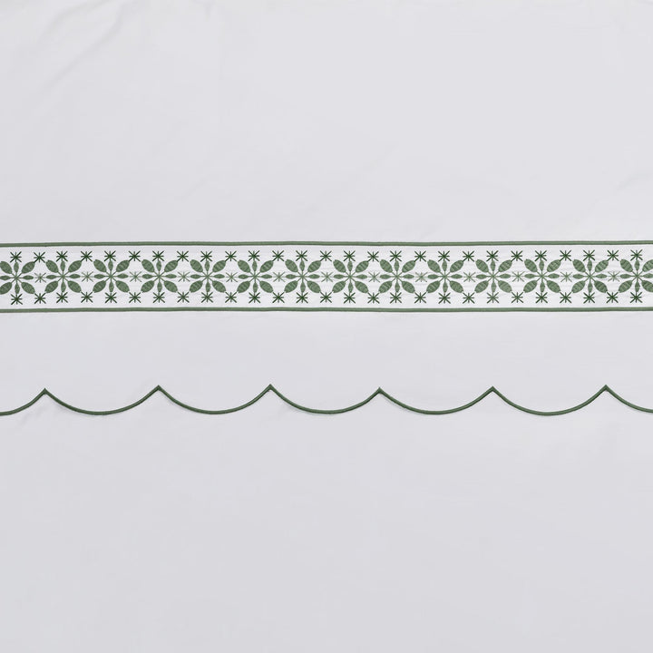 Seferî Flower Garden Duvet Cover - Green