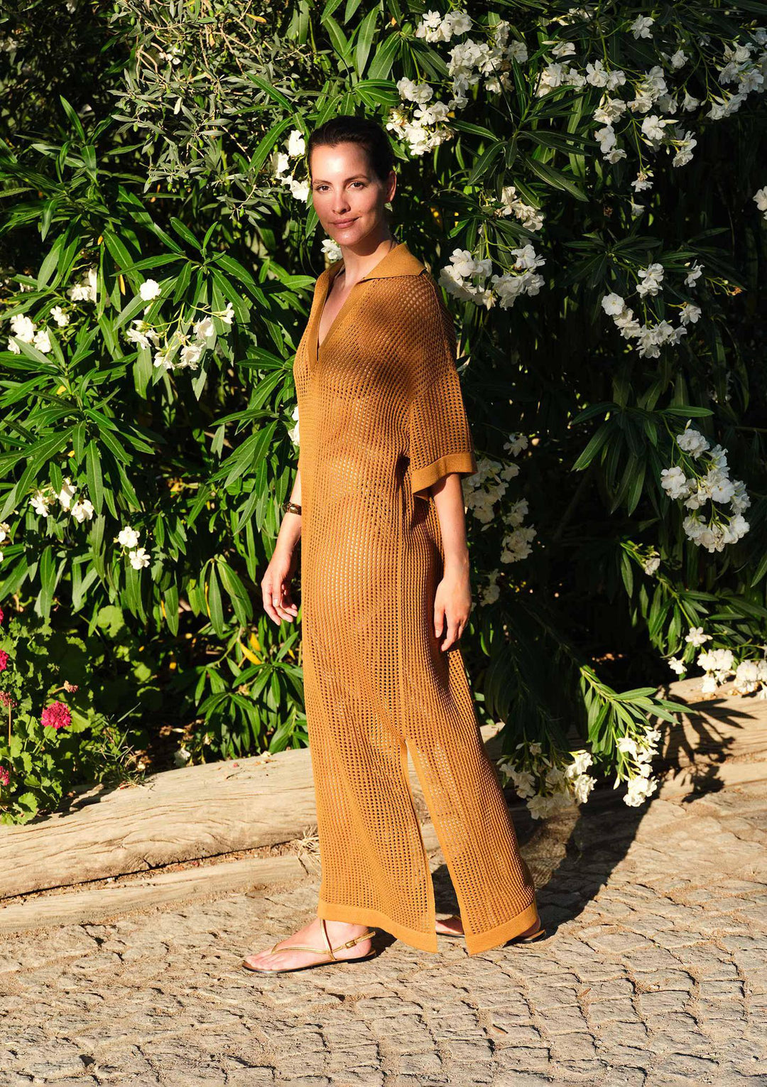 Cove Crochet Long Kaftan