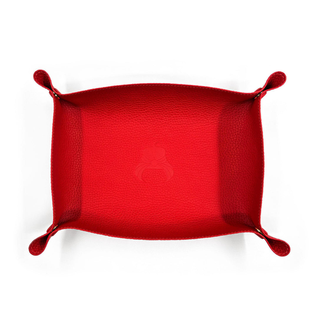 Leather Wallet Tray - Red