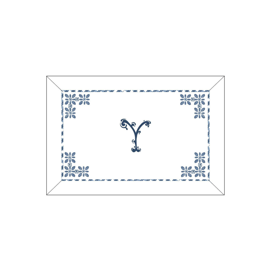 Seferî Flower Garden Boudoir Sham - Blue