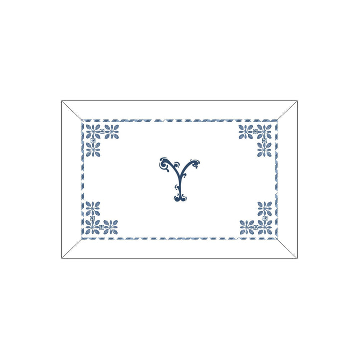 Seferî Flower Garden Boudoir Sham - Blue