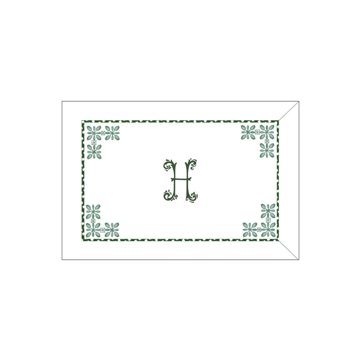 Seferî Flower Garden Boudoir Sham - Green