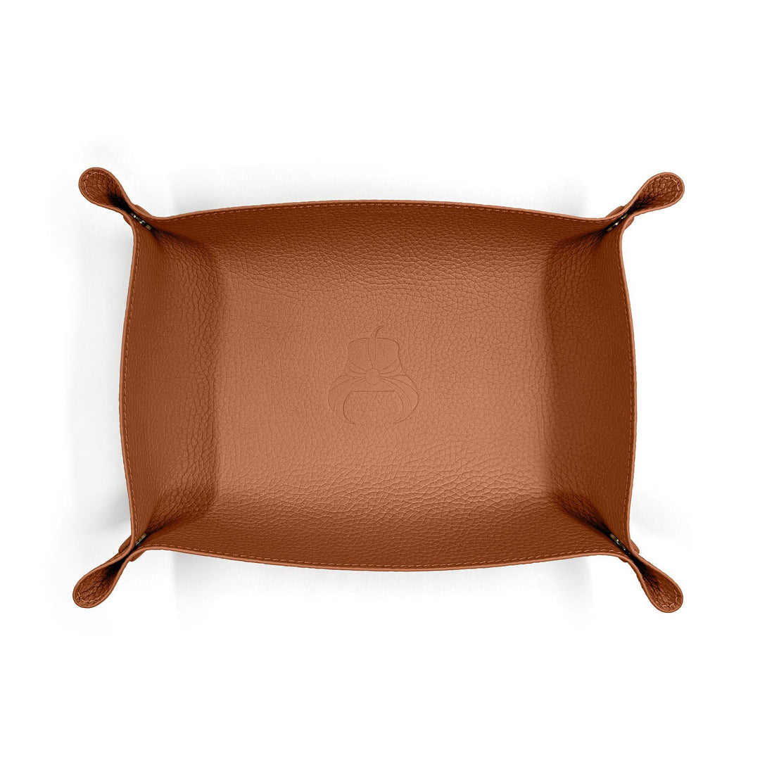 Leather Wallet Tray - Brown