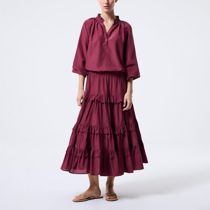 Azalea Skirt - Burgundy
