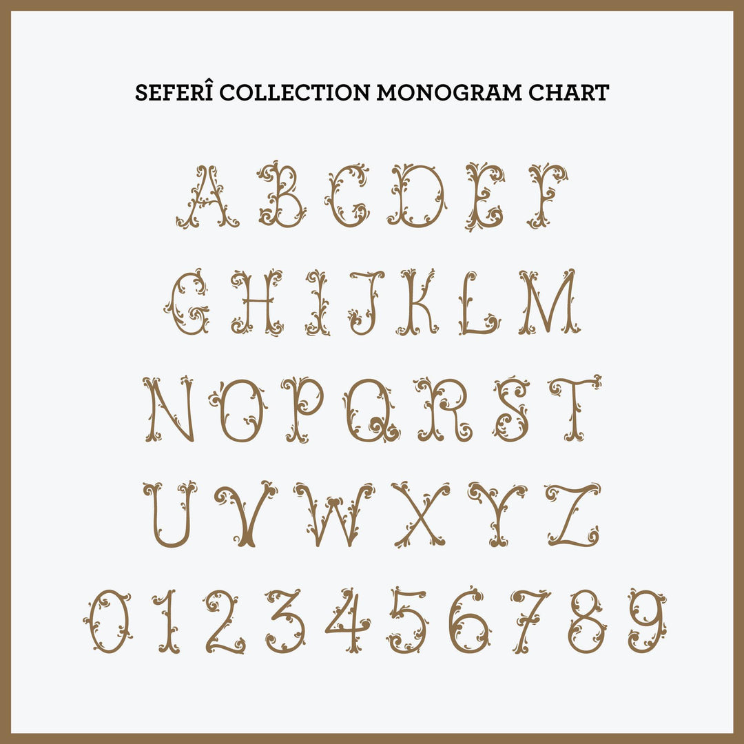 Seferî Heritage Bolster Cushion Cover with Monogram Embroidery