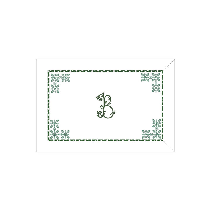 Seferî Flower Garden Boudoir Sham - Green