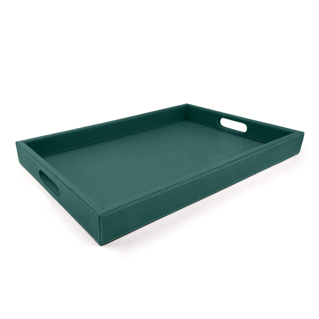 Leather Tray - Green
