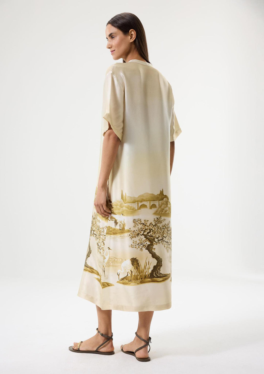 Mirage Long Kaftan - Green