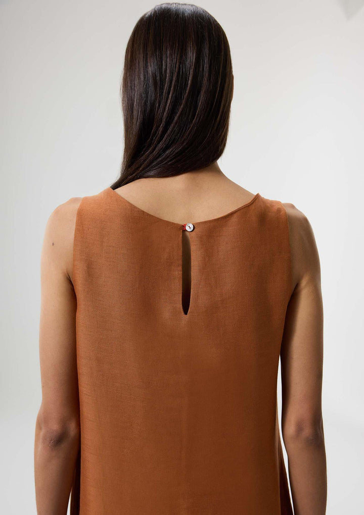 Lotus Flow Embroidered Midi Dress