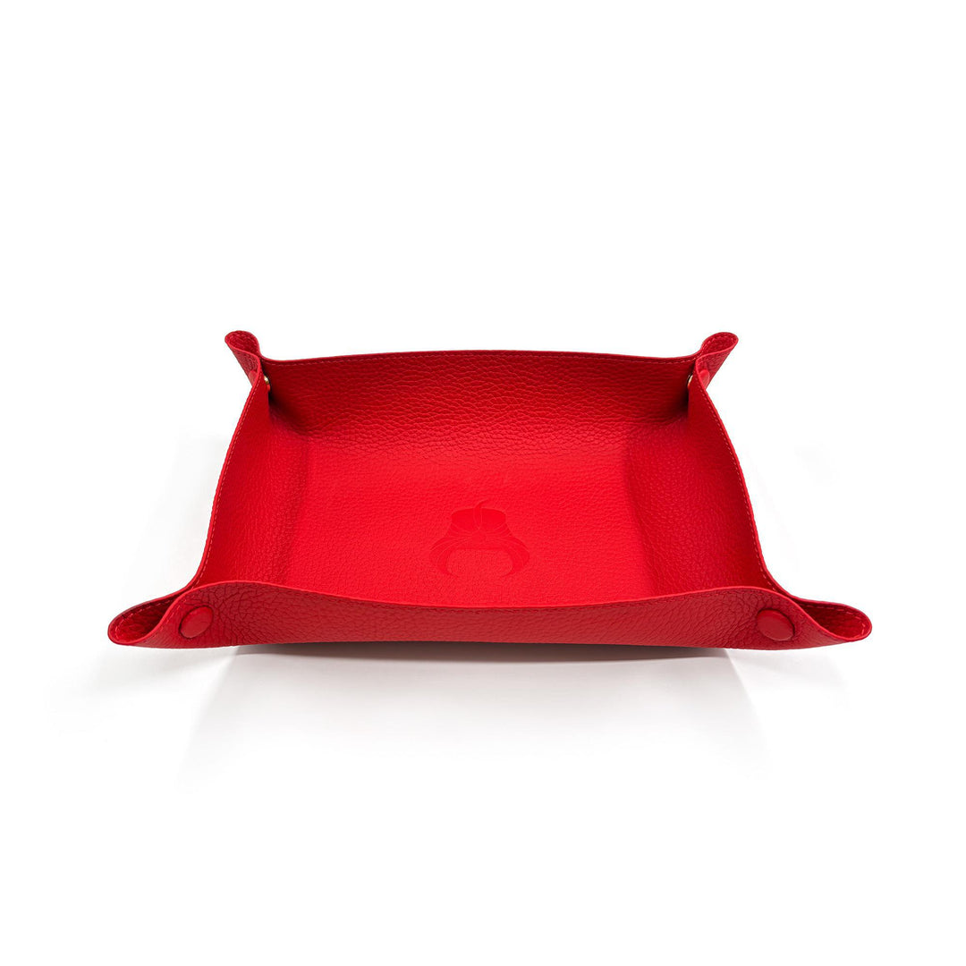 Leather Wallet Tray - Red