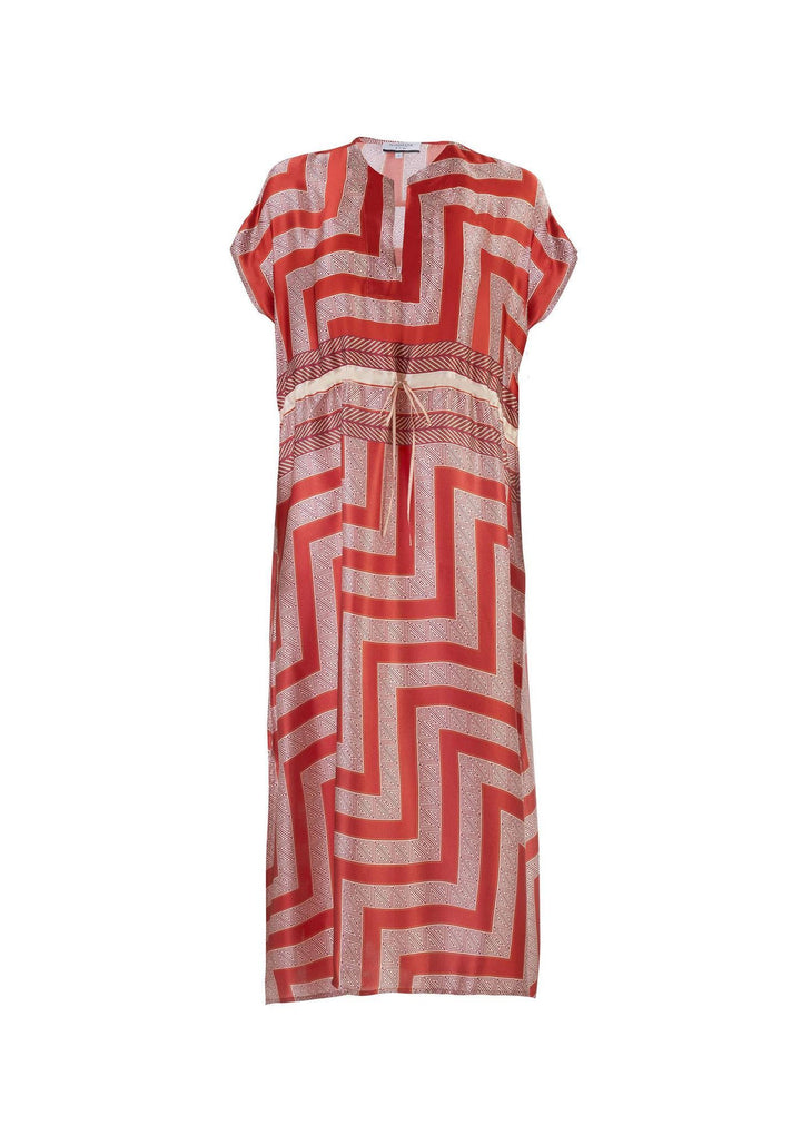 Athena Long Kaftan - Red