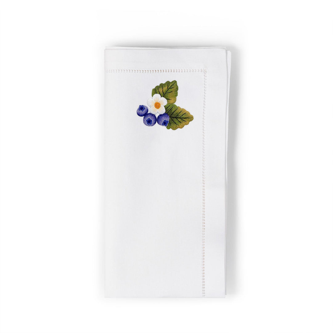 Seferî Embroidered Napkin - Berries - Set of 4