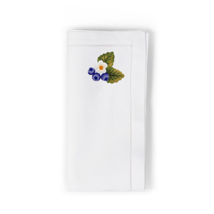 Seferî Embroidered Napkin - Berries - Set of 4