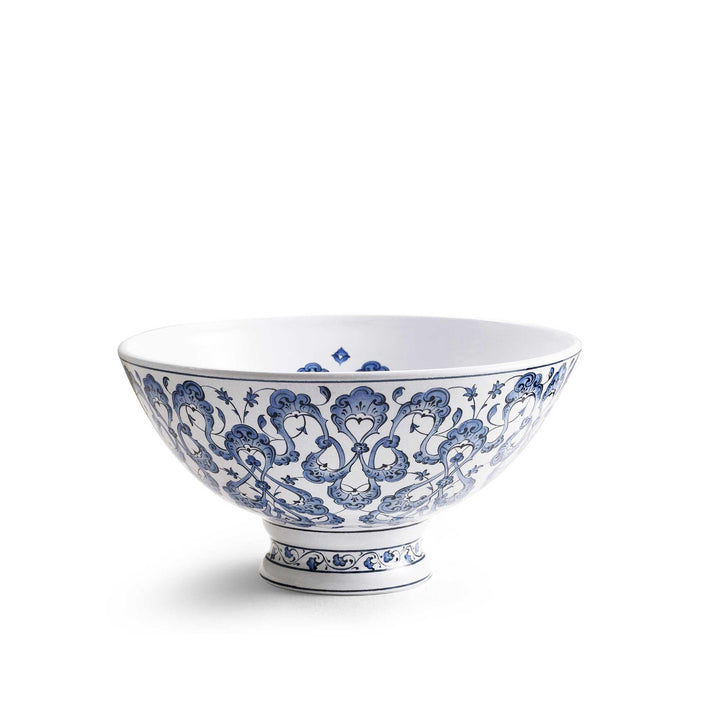 Iznik Tile Footed Serving Bowl - Cloud