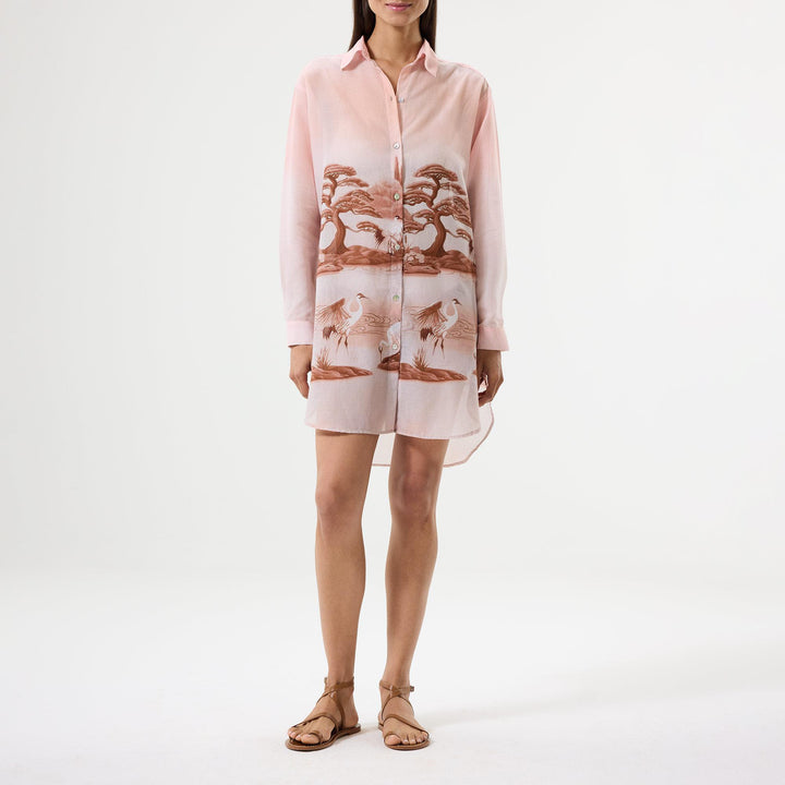Mirage Shirt Dress - Pink