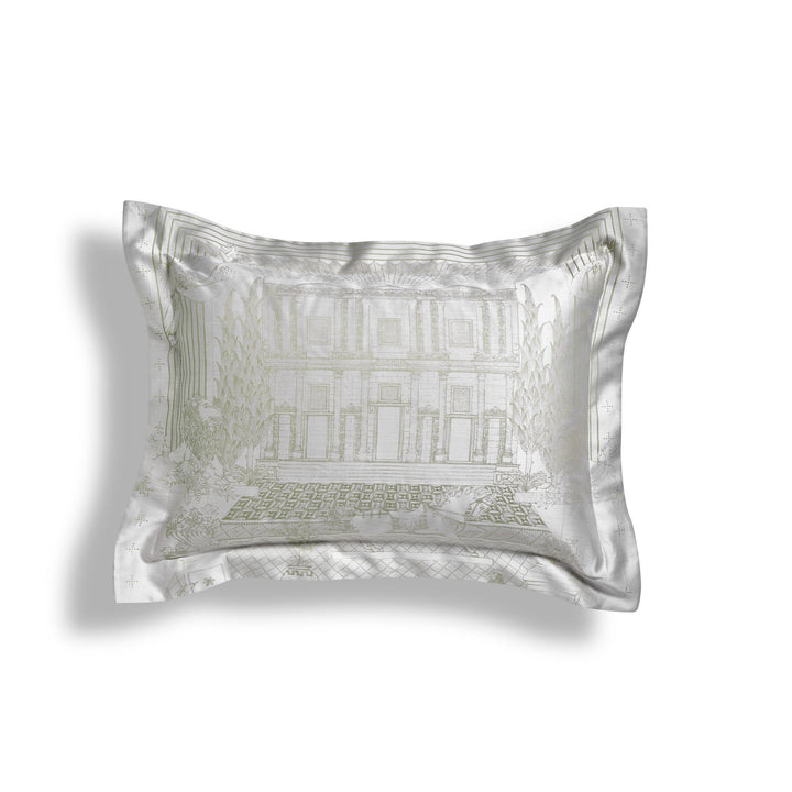 Ephesus Jacquard Decorative Cushion Cover- Celadon