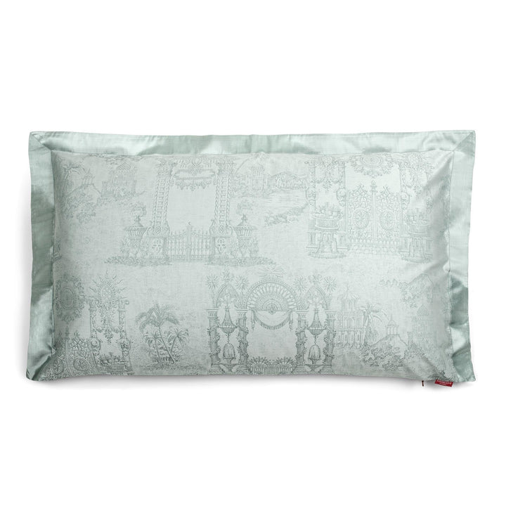 Gates of Paradise Piping Decorative Cushion Cover - Large - Celadon