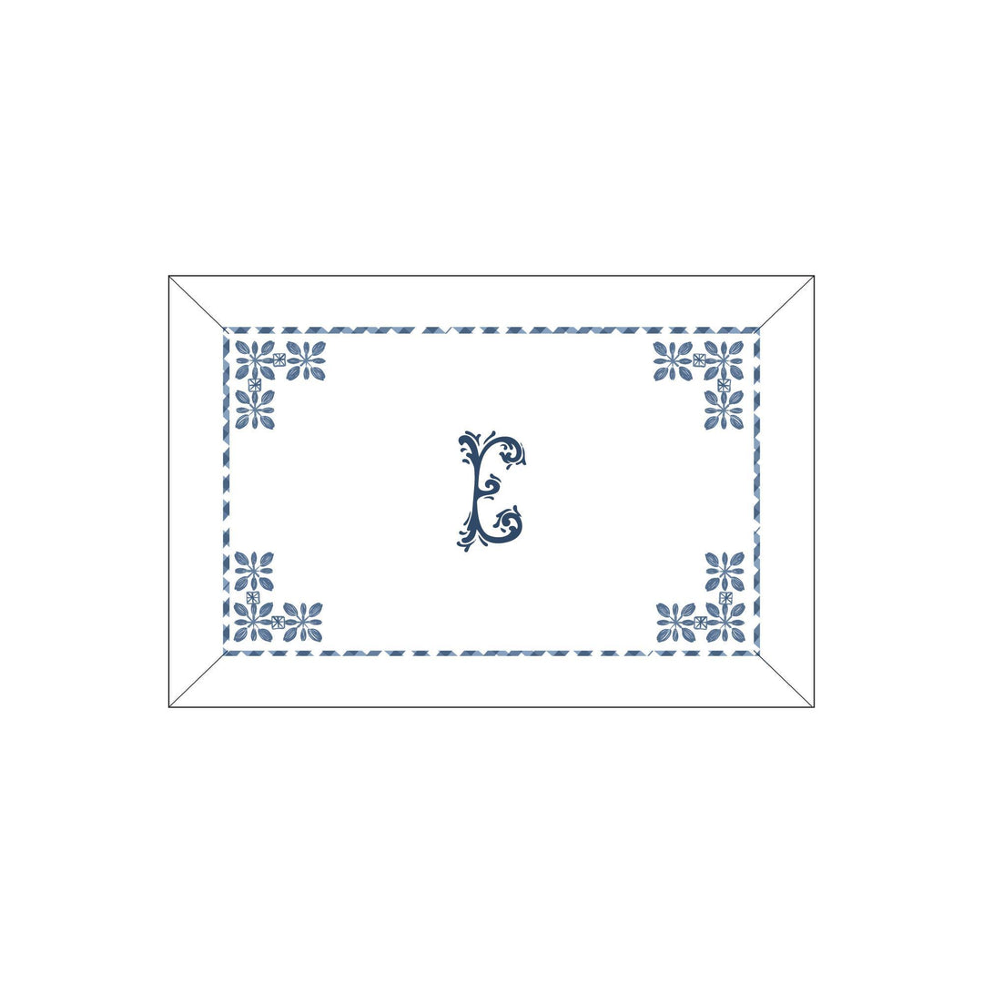 Seferî Flower Garden Boudoir Sham - Blue