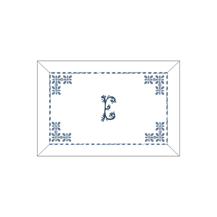 Seferî Flower Garden Boudoir Sham - Blue