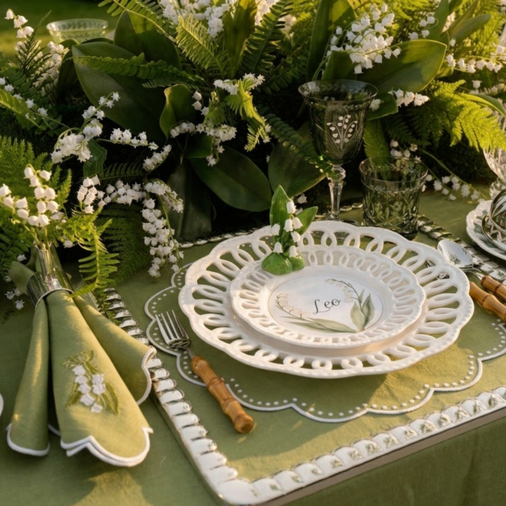 Seferî Lily of the Valley Wine Glass - Set of 6