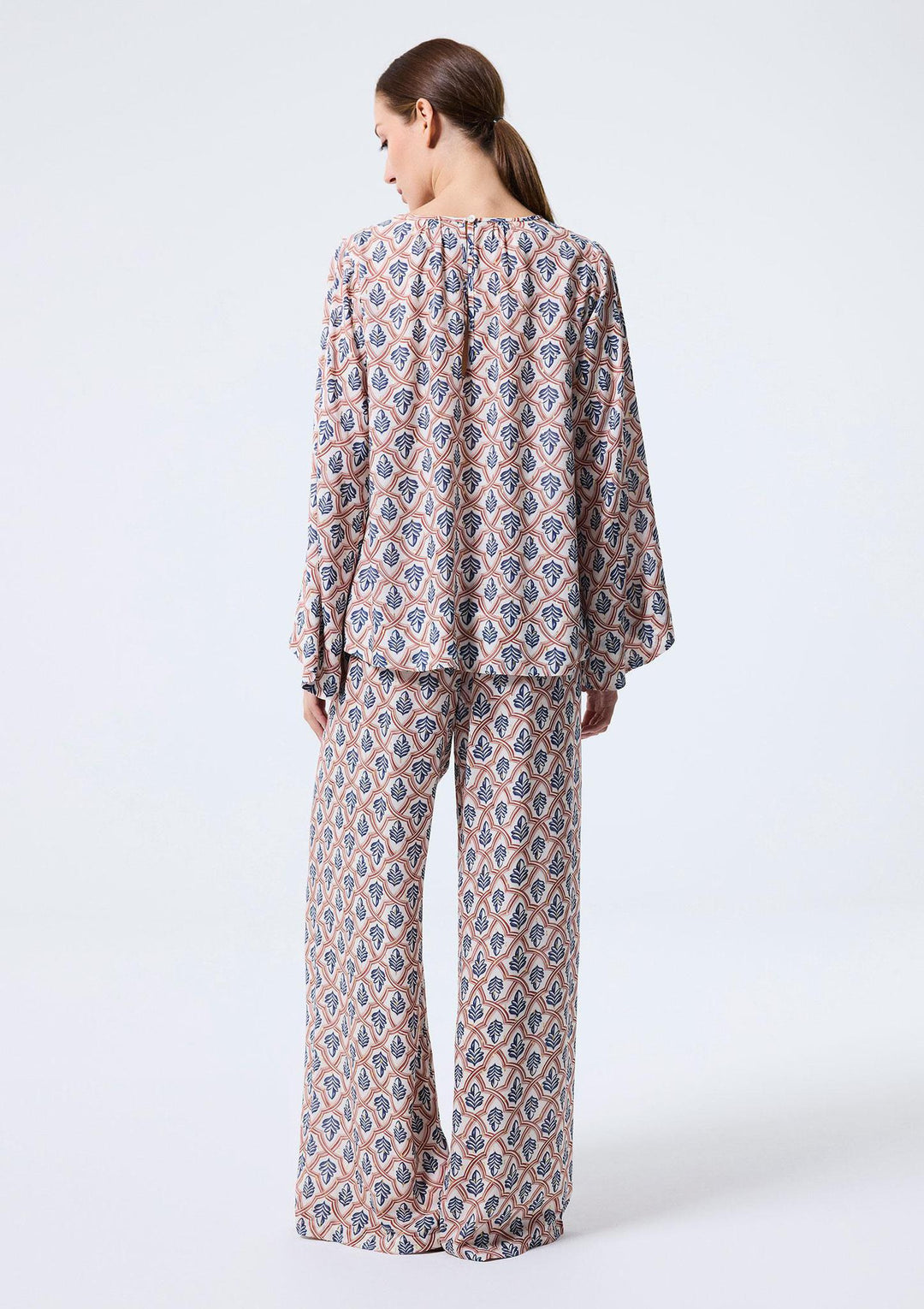 Geometric Leaf Pants