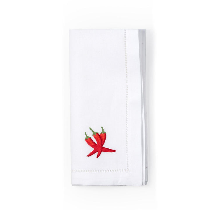 Chili Embroidered Napkin