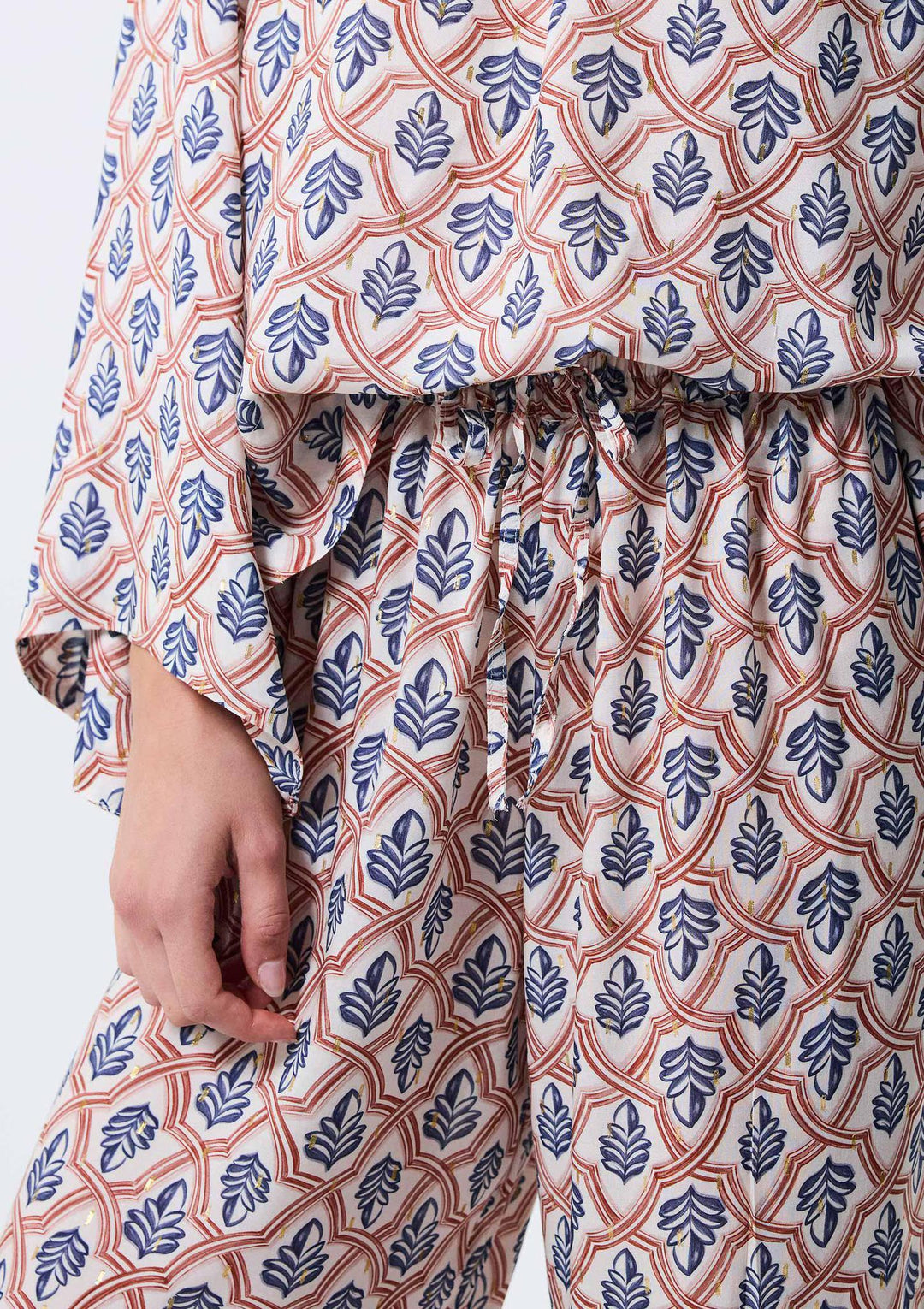 Geometric Leaf Pants