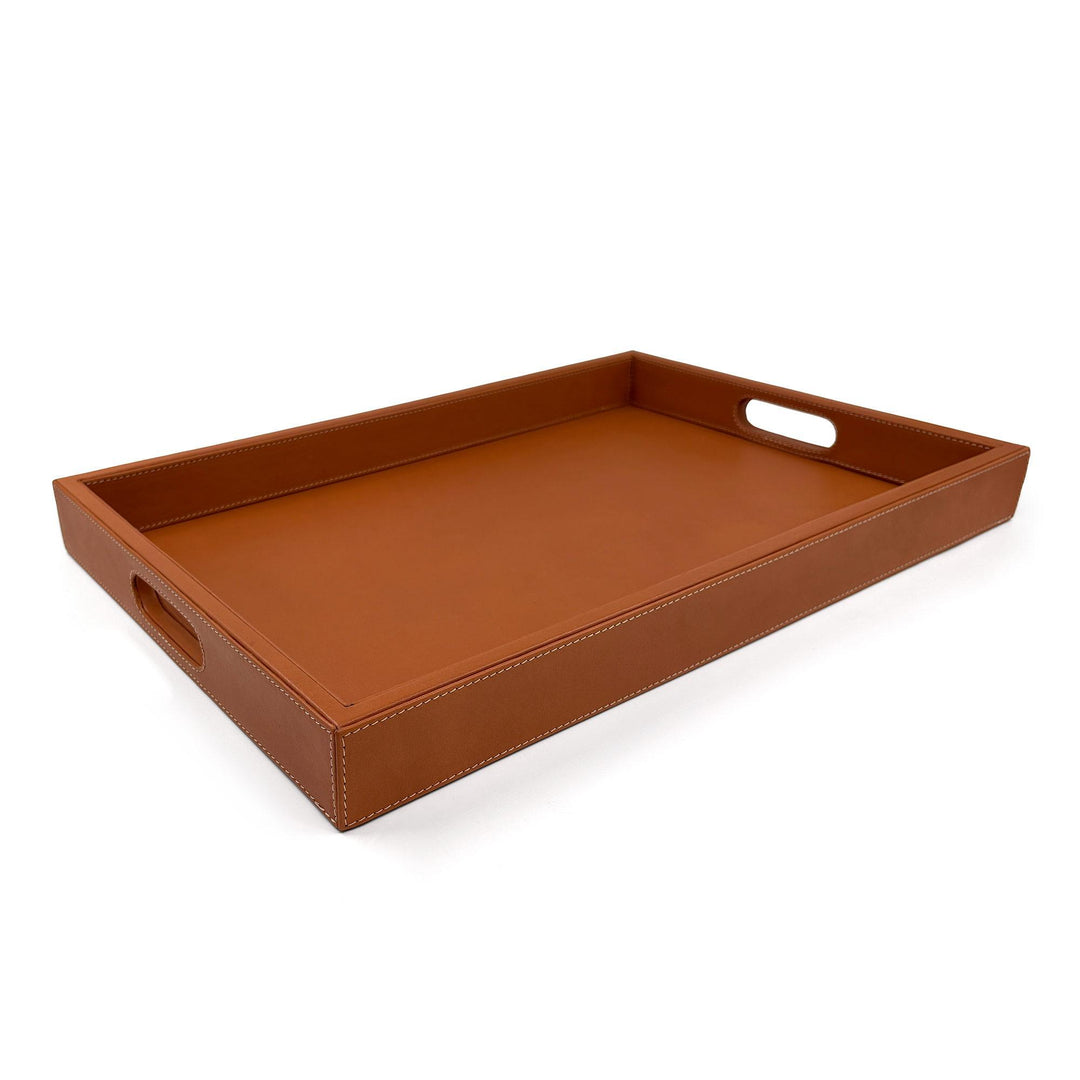 Leather Tray - Brown