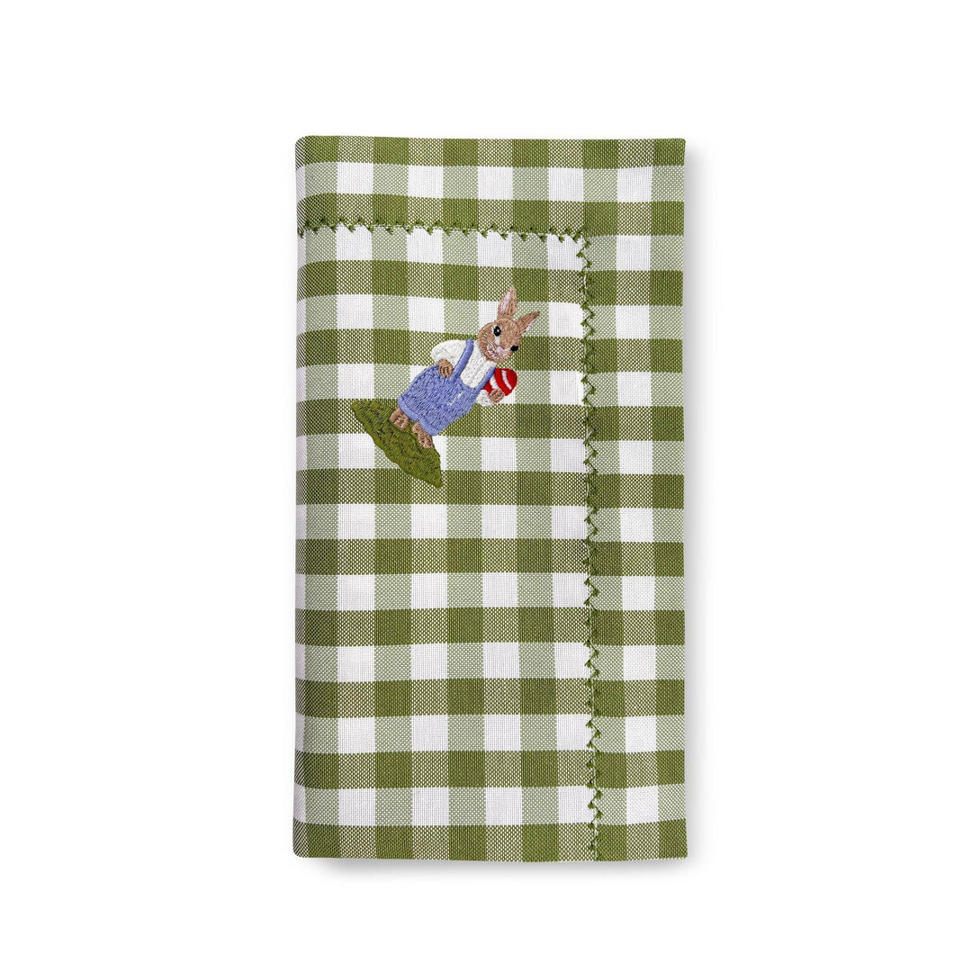 Seferî Plaid Napkin - Bunny Family - Set of 4