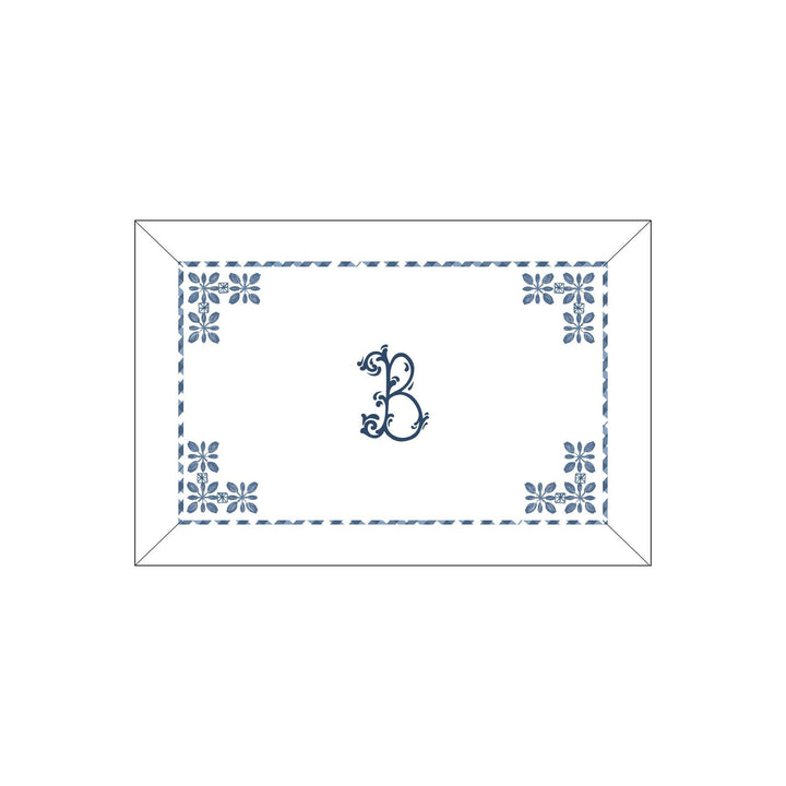 Seferî Flower Garden Boudoir Sham - Blue