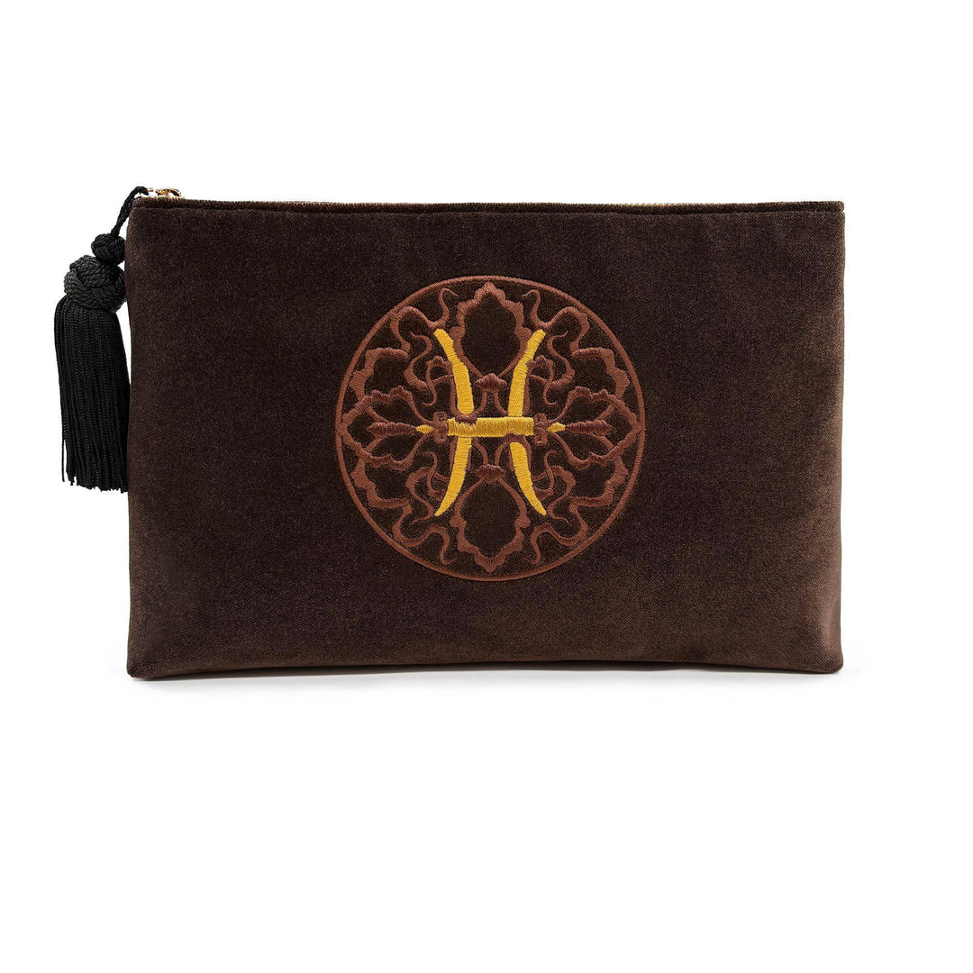 Zodiac Clutch - Brown