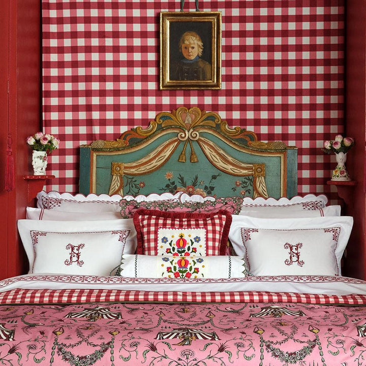 Seferî Flower Garden Duvet Cover - Pink