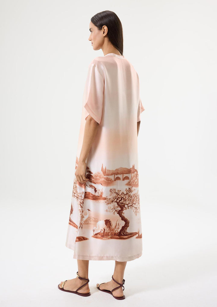 Mirage Long Kaftan - Pink